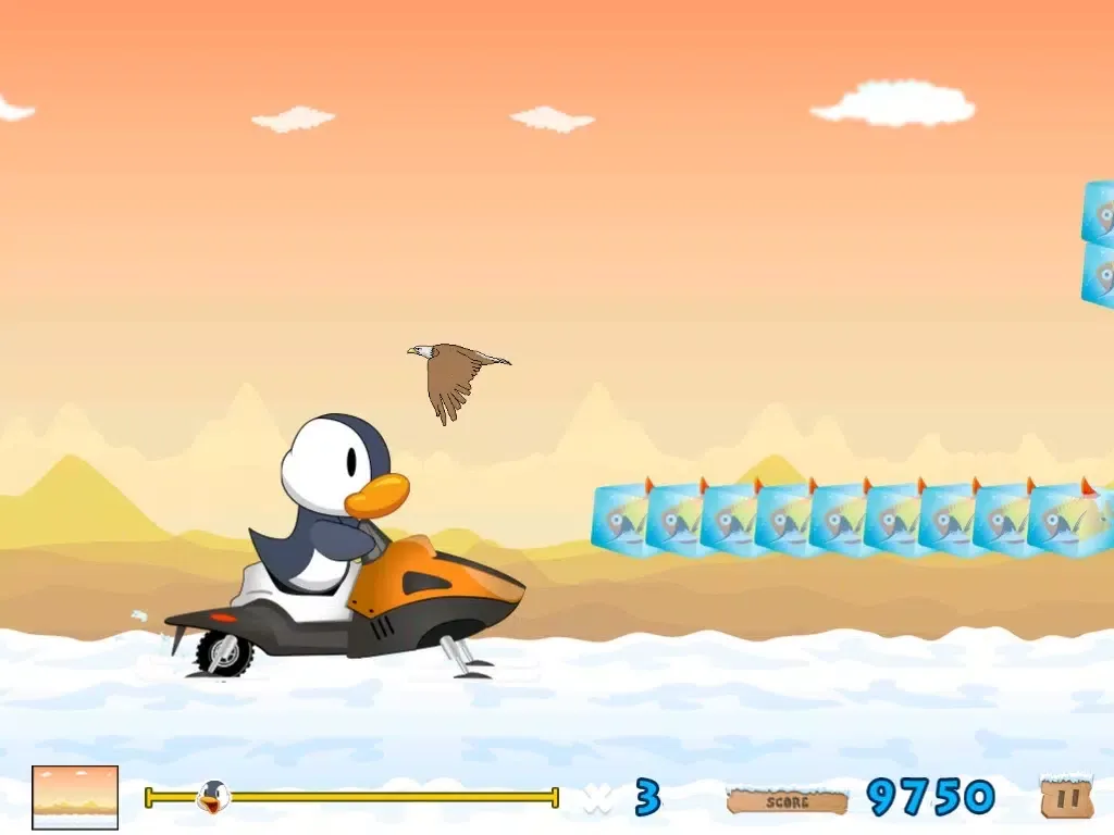 Champion Penguin-Frozen Adventure Run Free iPad  Screenshots