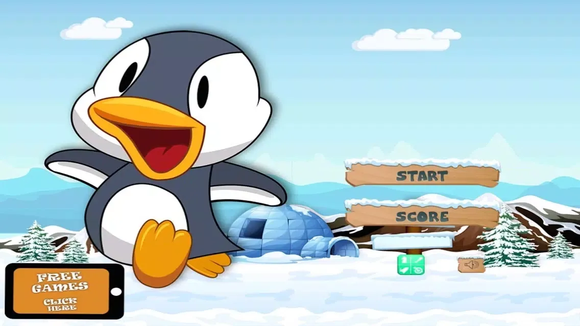 Champion Penguin-Frozen Adventure Run Free Screenshots