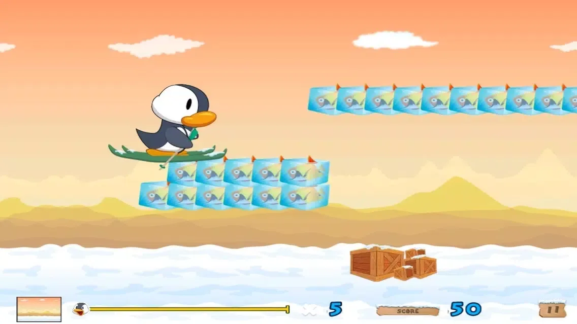 Champion Penguin-Frozen Adventure Run Free Screenshots