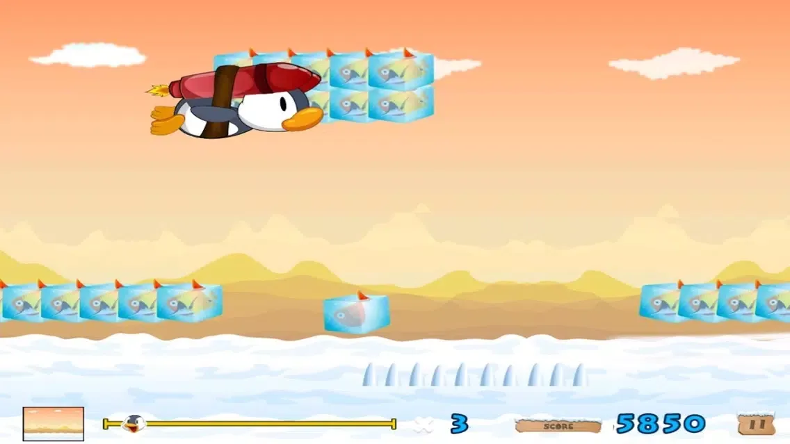 Champion Penguin-Frozen Adventure Run Free Screenshots