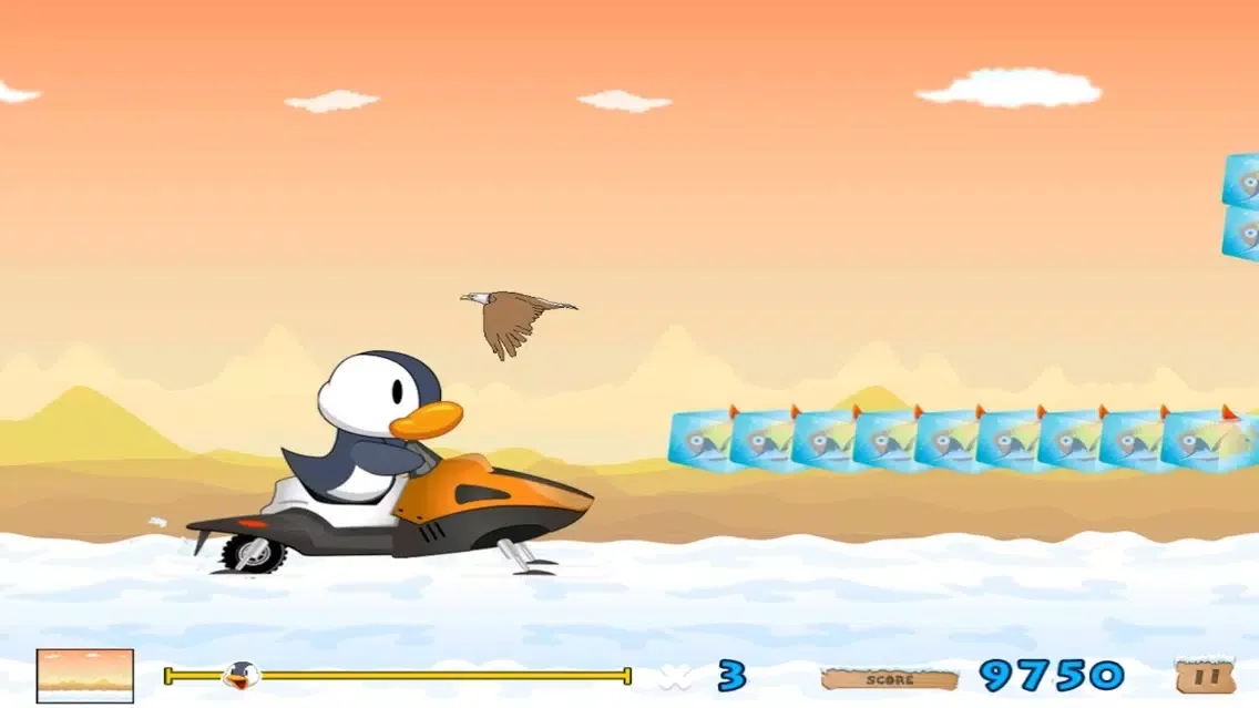 Champion Penguin-Frozen Adventure Run Free Screenshots