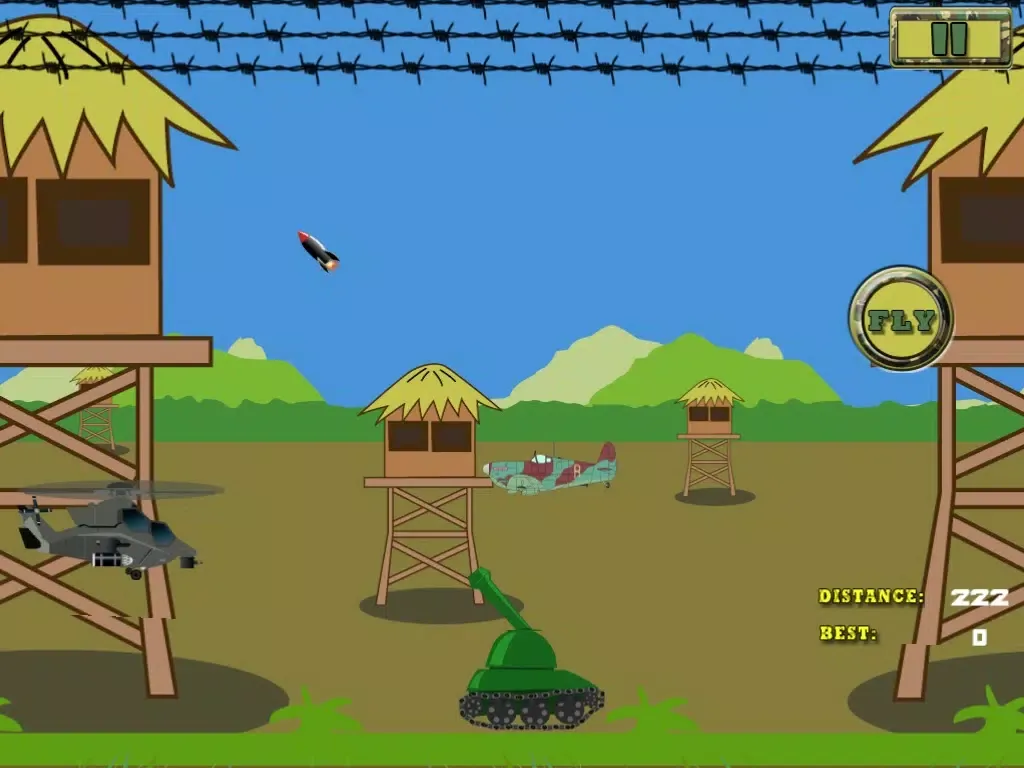 Zrzuty ekranu Apache Helicopter Challenge - Extreme Army Combat Tapping Survival Mission iPad 
