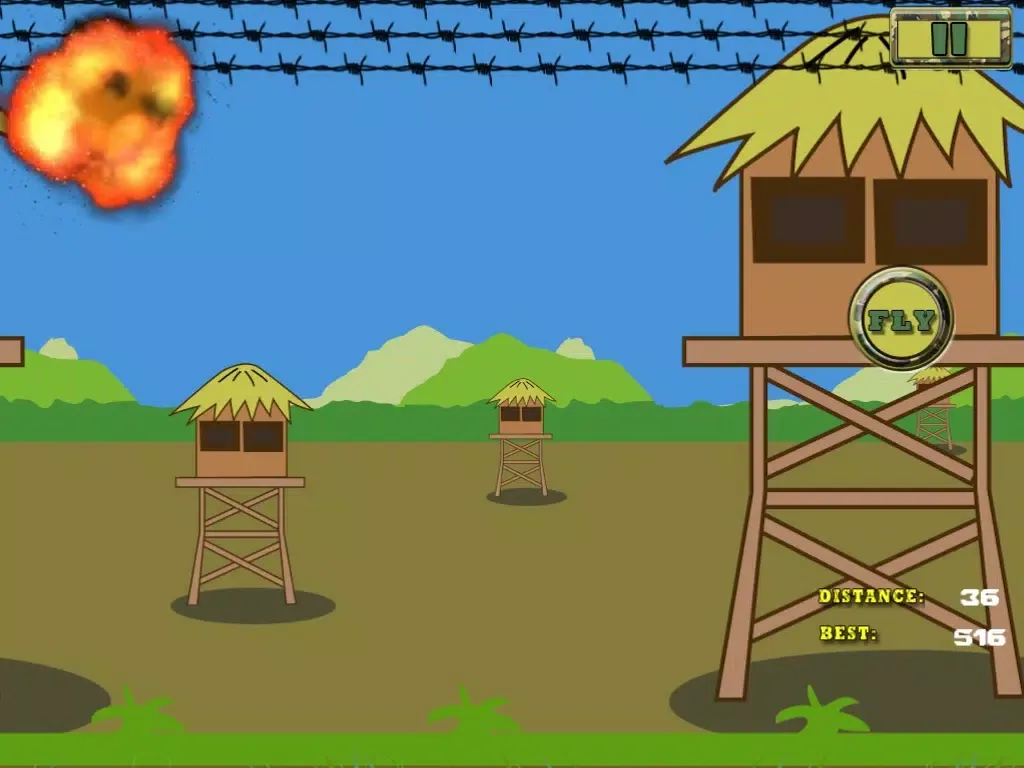 Zrzuty ekranu Apache Helicopter Challenge - Extreme Army Combat Tapping Survival Mission iPad 