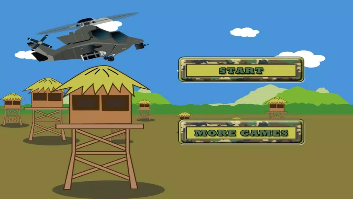 Zrzuty ekranu Apache Helicopter Challenge - Extreme Army Combat Tapping Survival Mission