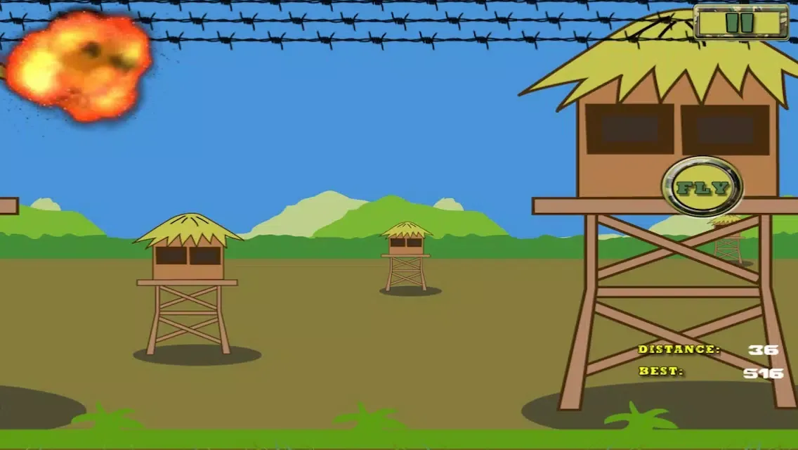 Zrzuty ekranu Apache Helicopter Challenge - Extreme Army Combat Tapping Survival Mission