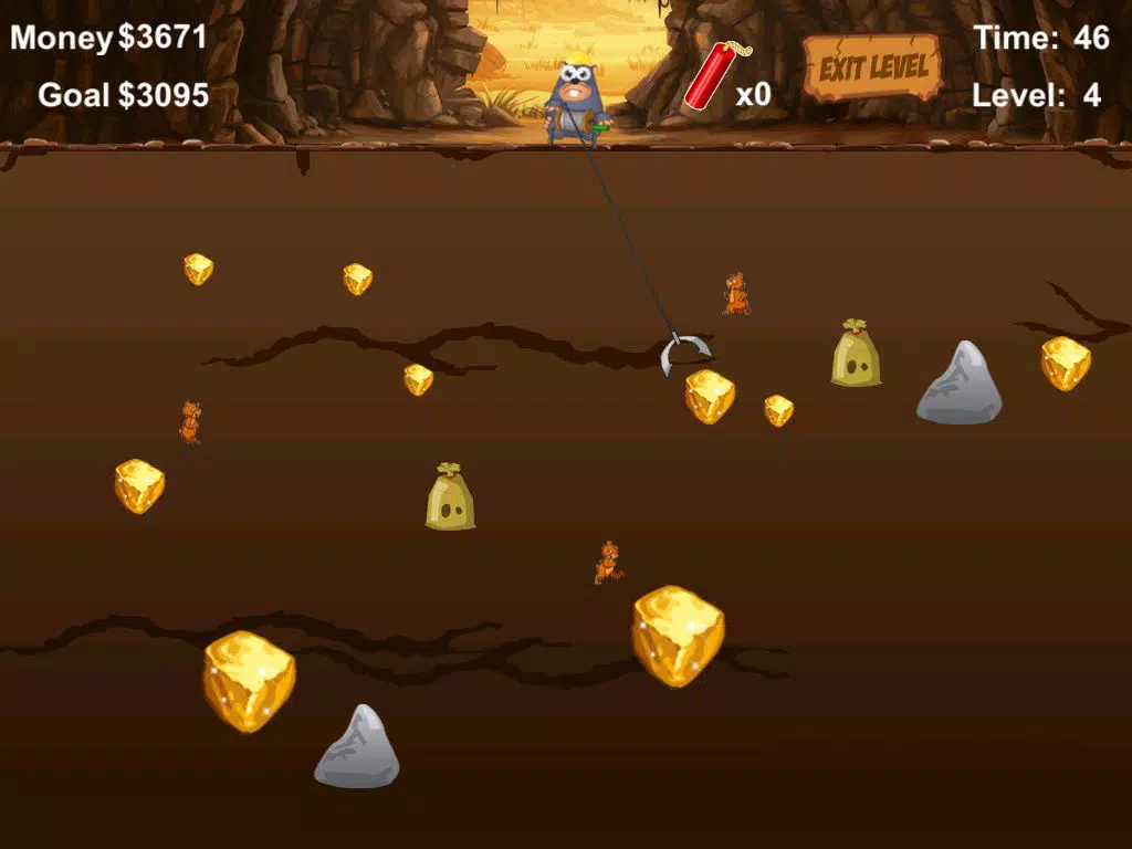 Digging For Gold Free iPad  스크린샷
