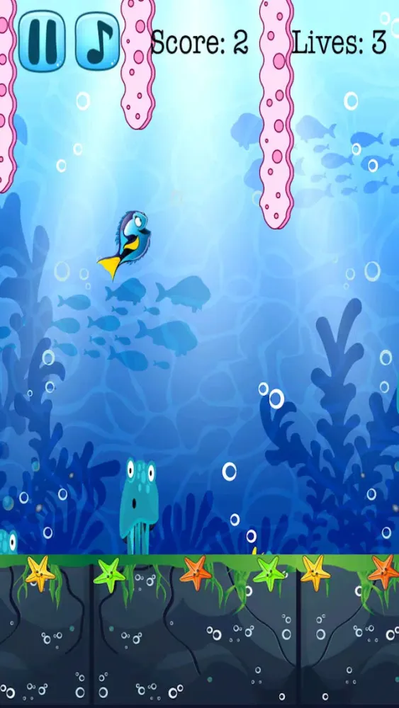 Capturas de tela do Fishy Fish Swim Star Escape A Splashy Jellyfish Training School Adventure Free