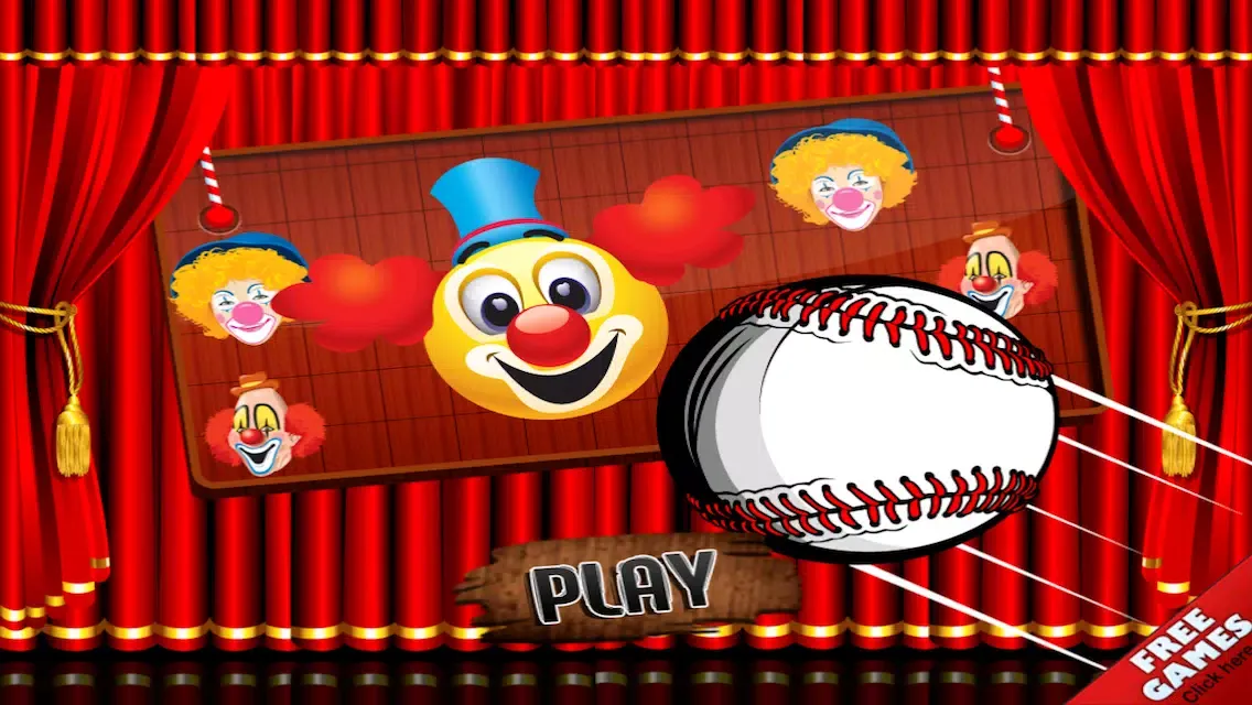 Capturas de tela do Clown Knockdown Assault Blast - Crazy Boardwalk Carnival Skill Game Free