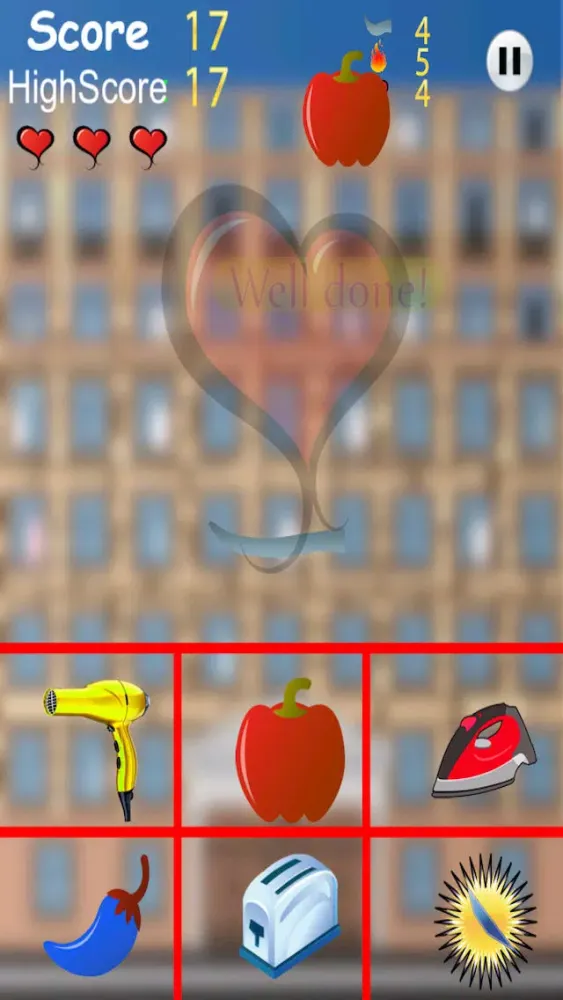 Ảnh chụp màn hình của Drop it like its Hot - An Object Falling Mania Free