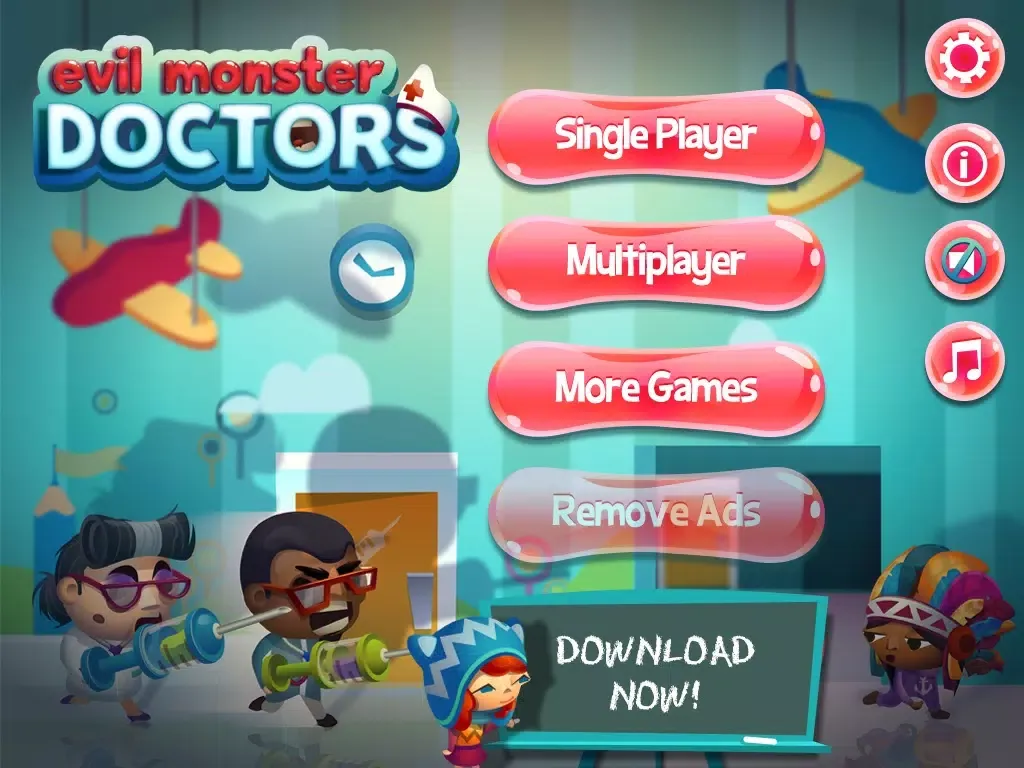 Evil Monster Doctor Office: No Shots Run Cute Little Kids in Crazy Hospital iPad  سکرین شاٹس