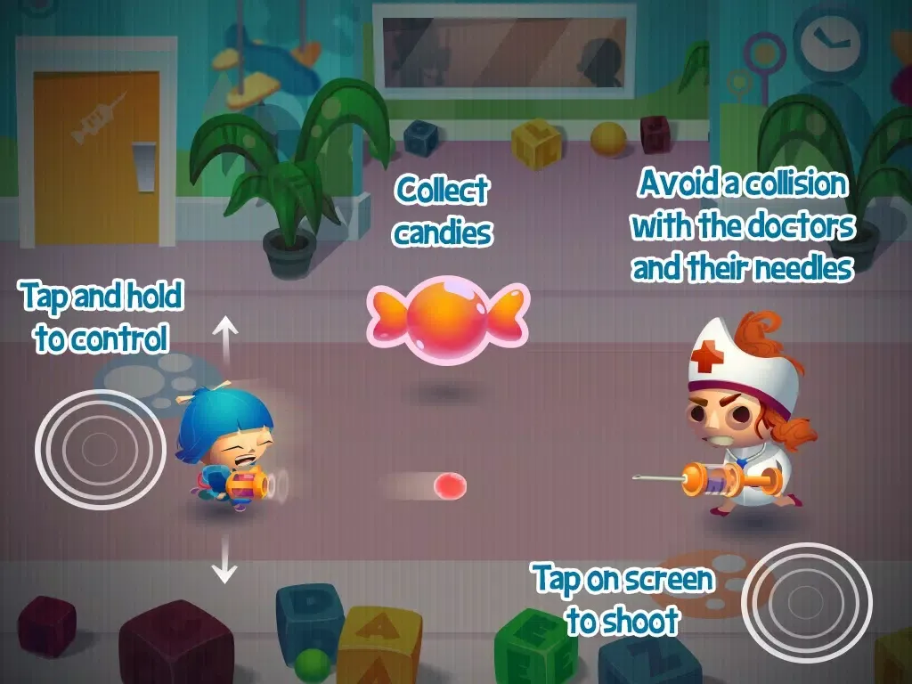 Evil Monster Doctor Office: No Shots Run Cute Little Kids in Crazy Hospital iPad  سکرین شاٹس