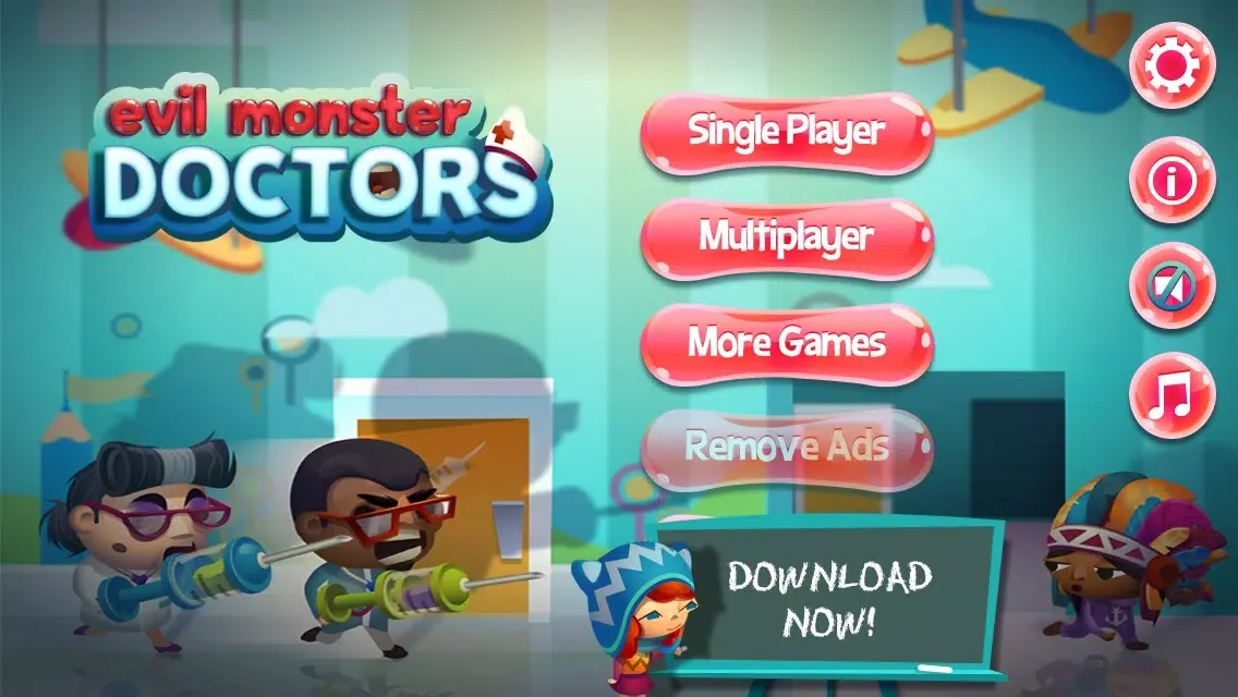 Evil Monster Doctor Office: No Shots Run Cute Little Kids in Crazy Hospital سکرین شاٹس