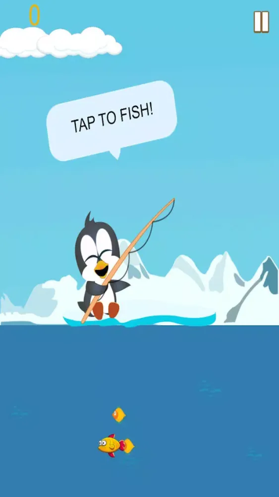 تصاویر Frozen Fish - Penguin in Suit Ice Fishing Free