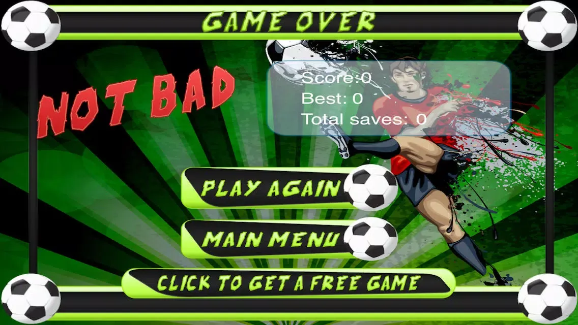 Captures d'écran de Ultimate Football Goal Stop - A Soccer Sports World Goalie Game