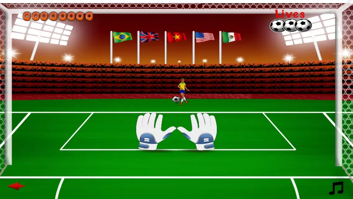 Goal Keeper Penalty Kicks - Fun Football Saving Game スクリーンショット