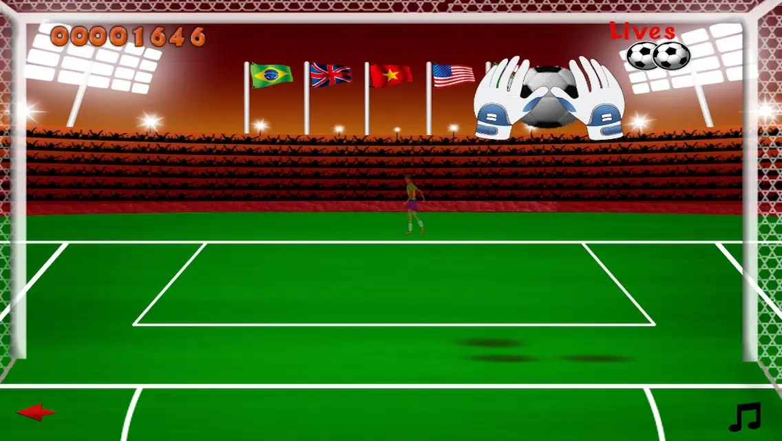 Goal Keeper Penalty Kicks - Fun Football Saving Game スクリーンショット