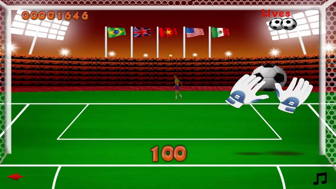 Goal Keeper Penalty Kicks - Fun Football Saving Game スクリーンショット