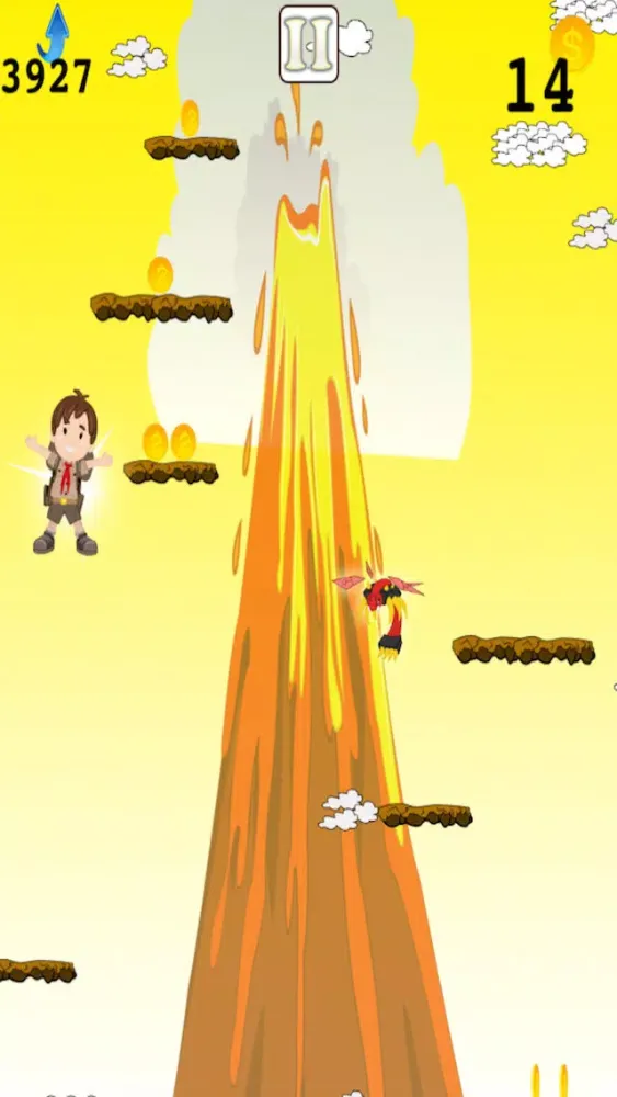 Ảnh chụp màn hình của Hot Lava Jump Escape - Extreme Crazy Hopping Mania Free