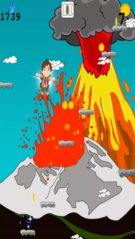 Ảnh chụp màn hình của Hot Lava Jump Escape - Extreme Crazy Hopping Mania Free