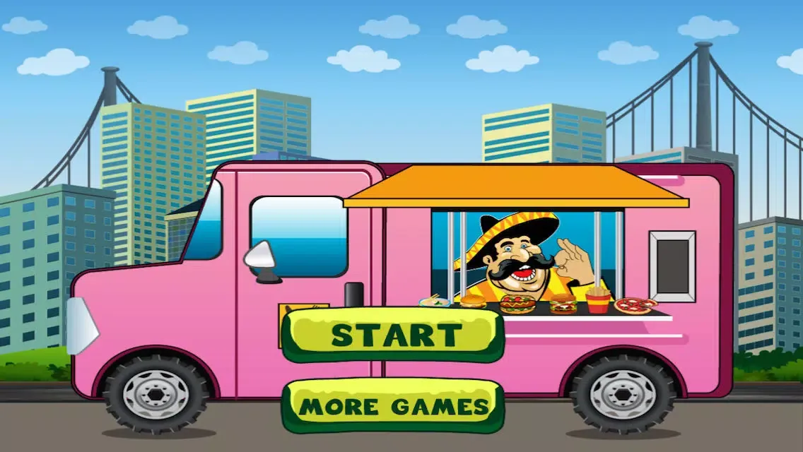 Capturas de tela do Papa's Food Truck -Tacos & Bombs Falling Mania