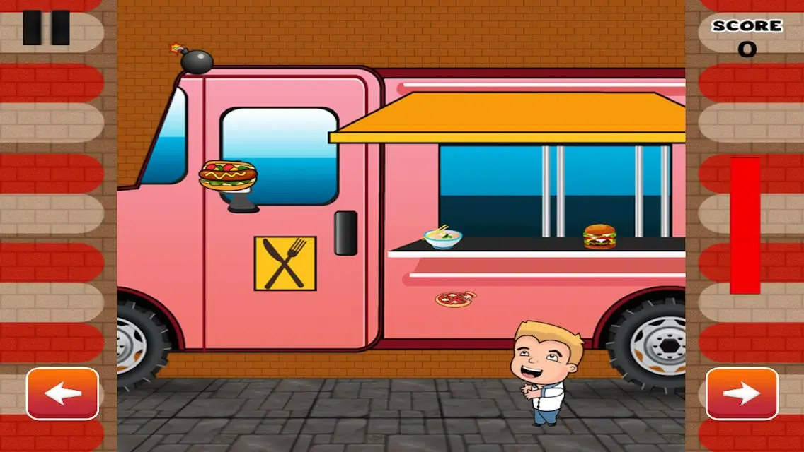 Capturas de tela do Papa's Food Truck -Tacos & Bombs Falling Mania