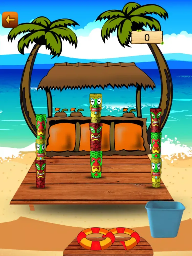 Screenshot di Tiki Bar Tossing Challenge - Fun Ring Shooting Blast Craze iPad 