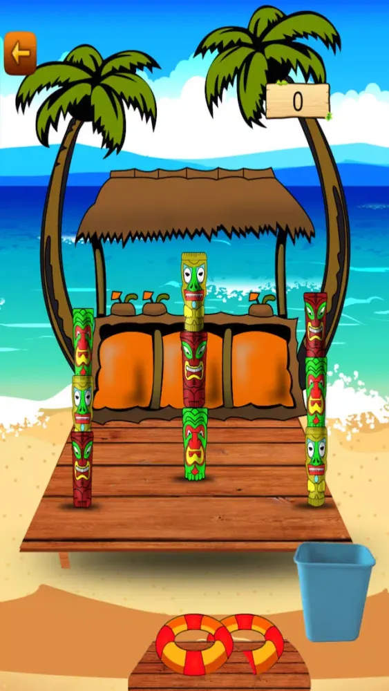 Screenshot di Tiki Bar Tossing Challenge - Fun Ring Shooting Blast Craze