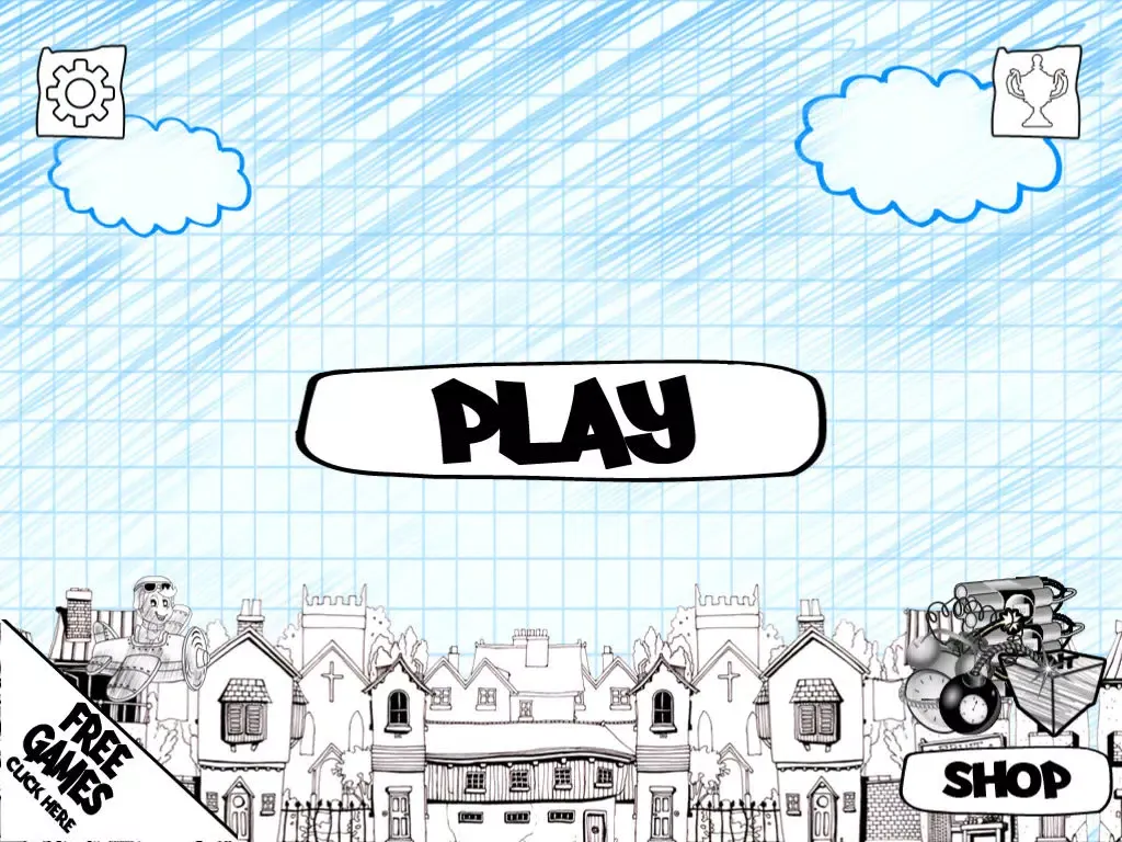 Sketch Man Airplane Bomber - Extreme Aerial Warfare Mayhem Free iPad  スクリーンショット