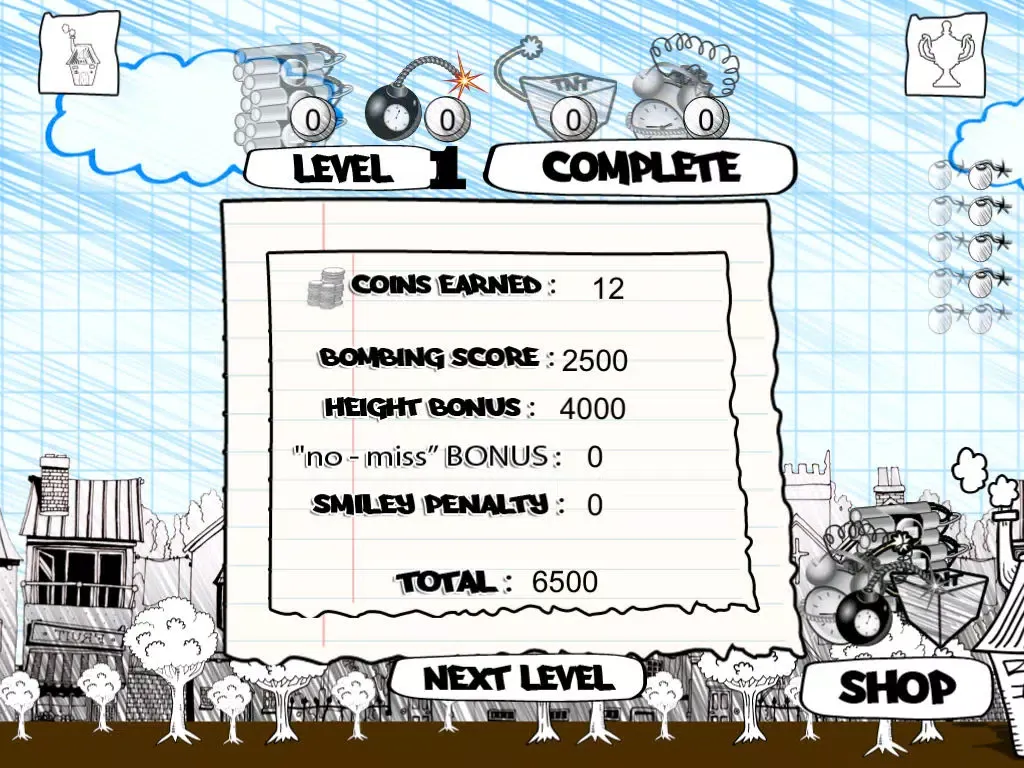 Sketch Man Airplane Bomber - Extreme Aerial Warfare Mayhem Free iPad  スクリーンショット