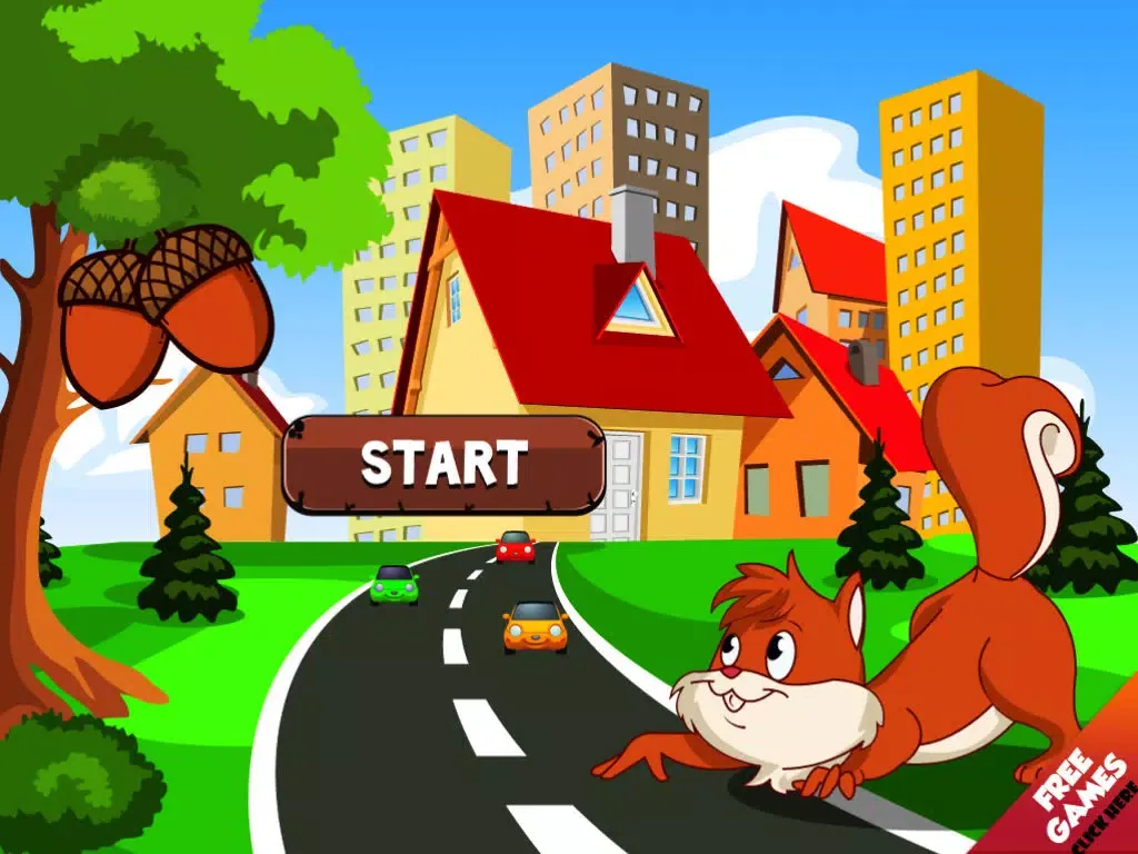 Speedy Squirrel Wall Nut Hunt Race Against Traffic Challenge iPad  Ekran Görüntüleri