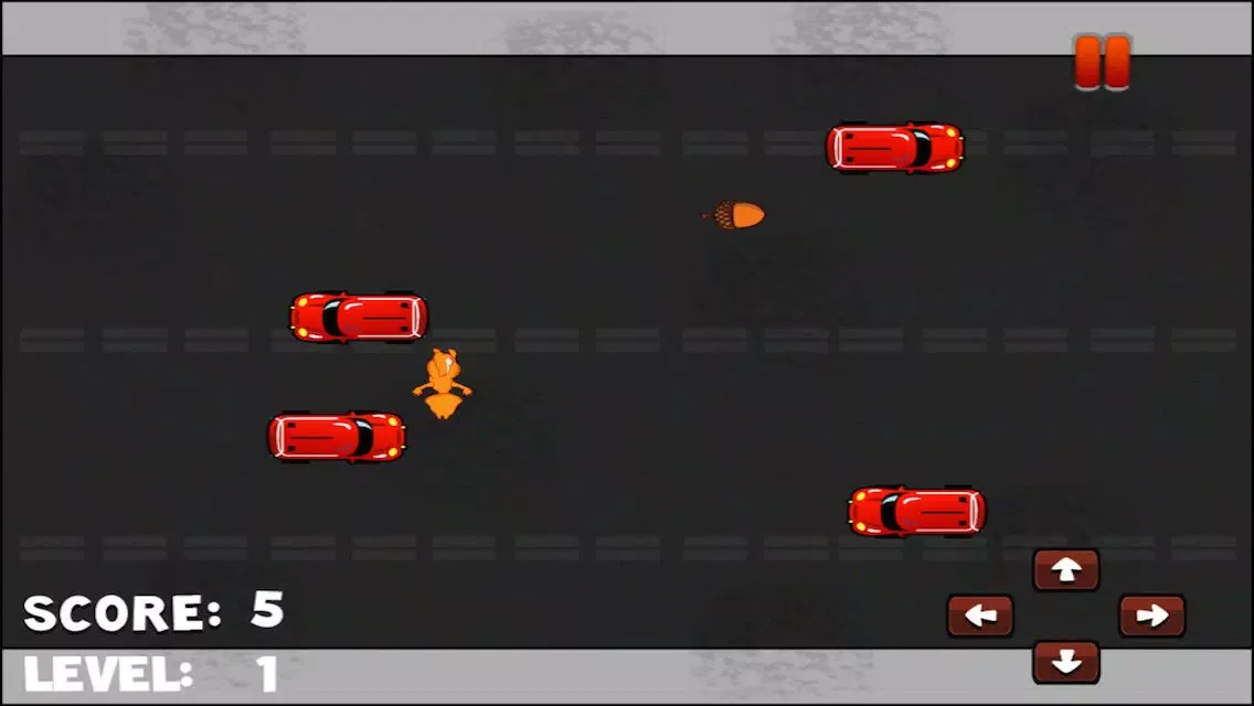 Speedy Squirrel Wall Nut Hunt Race Against Traffic Challenge Ekran Görüntüleri
