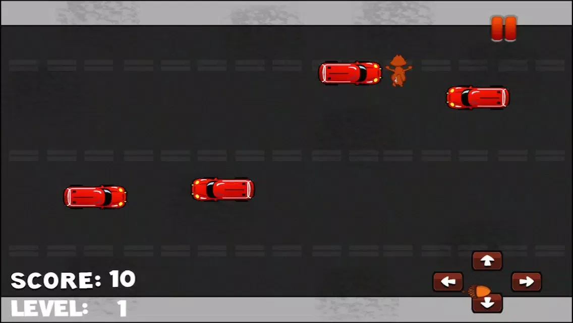 Speedy Squirrel Wall Nut Hunt Race Against Traffic Challenge Ekran Görüntüleri