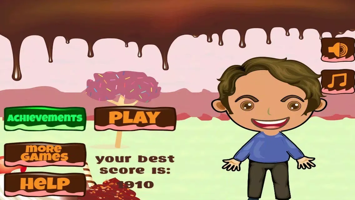 Tangkapan layar Super Boy Flying- A Chocolate World Tour Free
