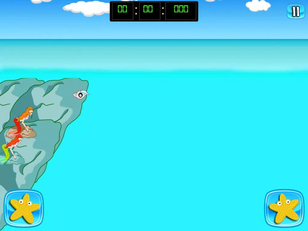 Скриншоты Mermaid Swim Meet medley relay butterfly stroke with water wings iPad 