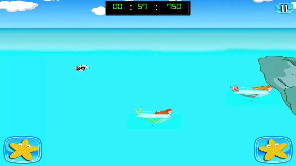 Скриншоты Mermaid Swim Meet medley relay butterfly stroke with water wings