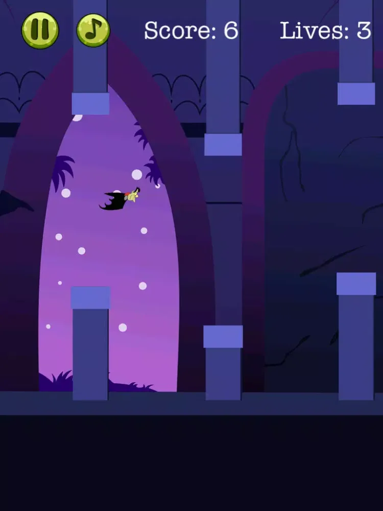 Tangkapan skrin Vampire Flight School Craze - Dark Halloween Horror Flapping Nights iPad 