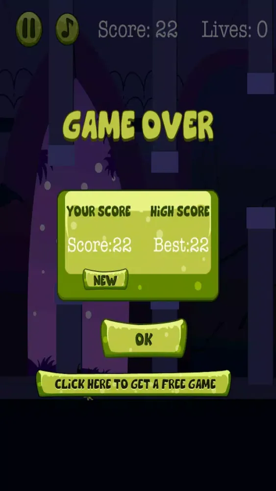 Tangkapan skrin Vampire Flight School Craze - Dark Halloween Horror Flapping Nights