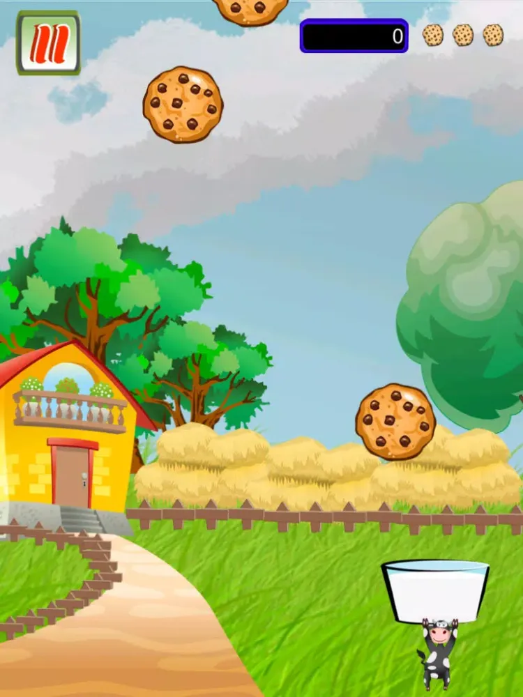 Capturas de pantalla de Milk and Cookie Catch - bake sweet chocolate chip dairy cow iPad 