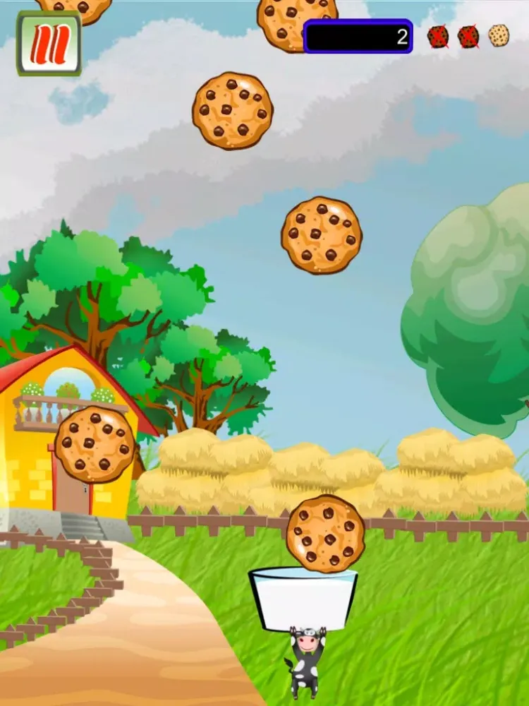 Capturas de pantalla de Milk and Cookie Catch - bake sweet chocolate chip dairy cow iPad 