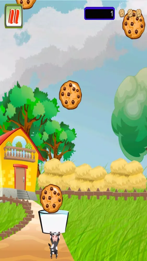 Capturas de pantalla de Milk and Cookie Catch - bake sweet chocolate chip dairy cow