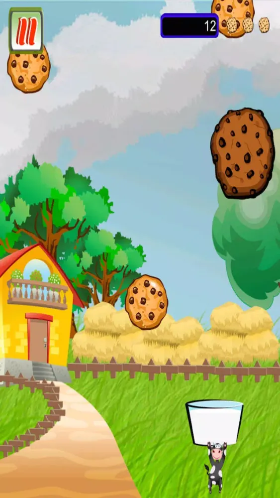 Capturas de pantalla de Milk and Cookie Catch - bake sweet chocolate chip dairy cow