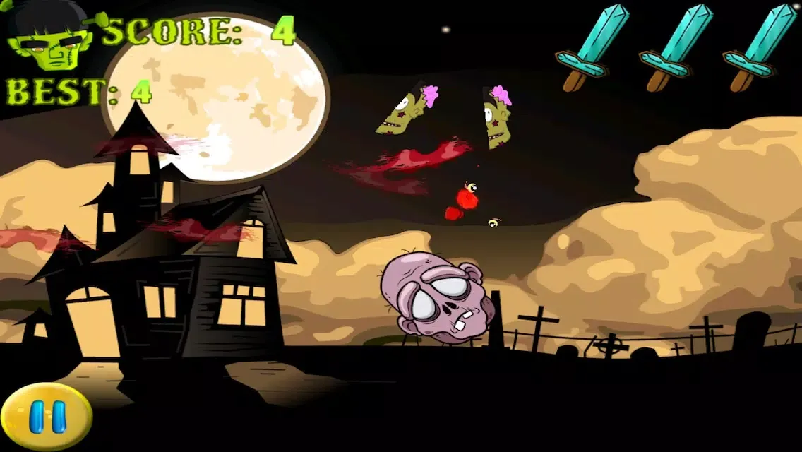 Ảnh chụp màn hình của Zombie Sword Defense - Fun Speedy Monster Sword Slashing Game
