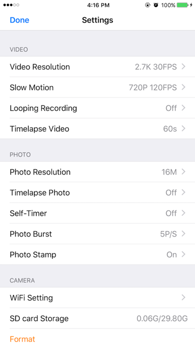 LAMAX CamApp 3.0 Screenshots