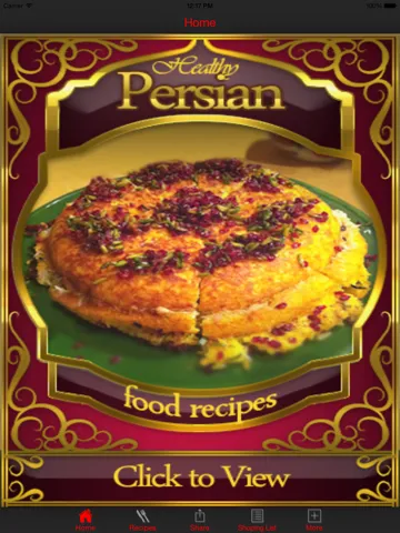 Capturas de tela do Persian Food Recipes iPad 