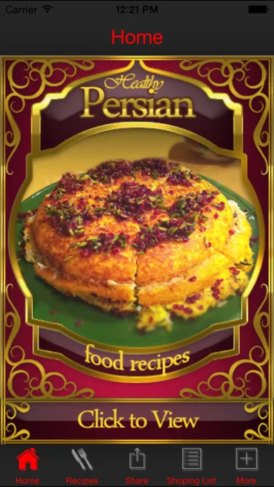 Capturas de tela do Persian Food Recipes