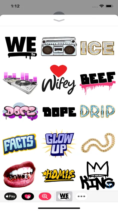 WE tv Hip Hop Stickers Screenshots