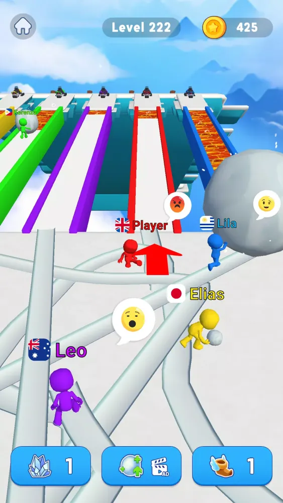Snowball Race 3D: Ice Bridge Screenshots