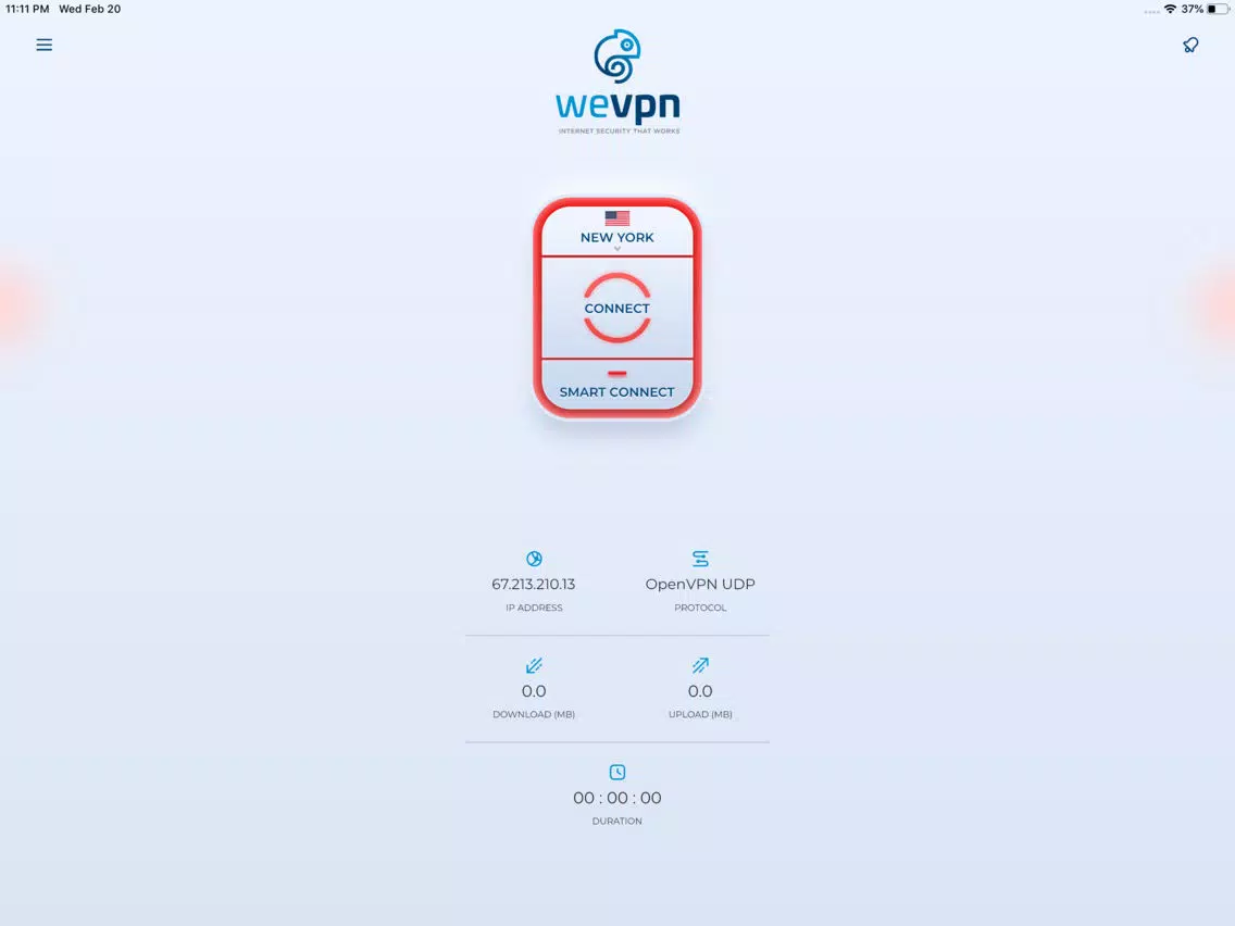 WeVPN Internet Security iPad  Ekran Görüntüleri