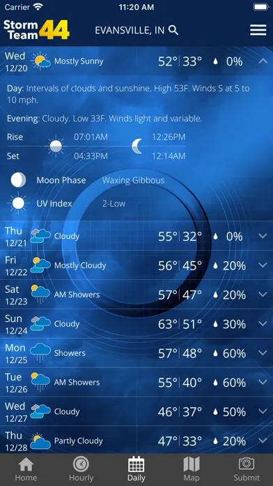 Storm Team 44 - WEVV Weather سکرین شاٹس