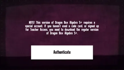 Captures d'écran de Login Access: DB Algebra 5+